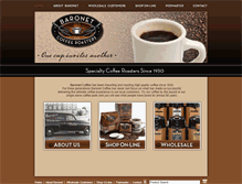 Tablet Screenshot of baronetcoffee.com